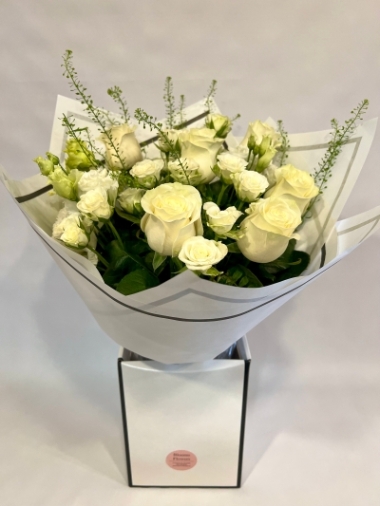 Simply Beautiful White Flower Bouquet